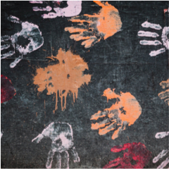 Painting with children's handprints