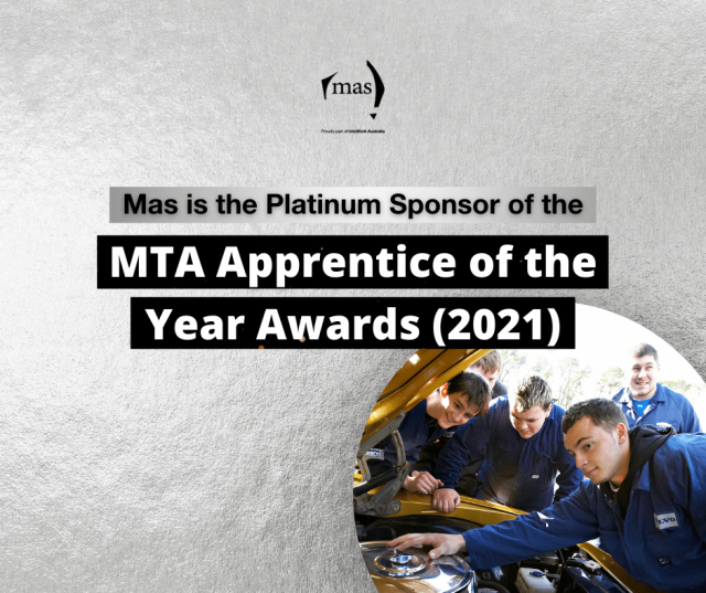 MTA Apprentice of the Year Award Mas National Platinum Sponsor